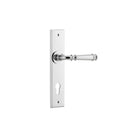 Iver Verona Door Lever Handle On Chamfered Backplate - primehardware