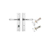 Iver Verona Door Lever Handle On Chamfered Backplate - primehardware
