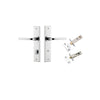Iver Annecy Door Lever Handle On Chamfered Backplate - primehardware