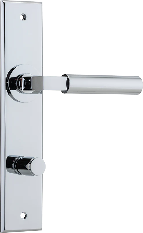 IVER BERLIN DOOR LEVER HANDLE ON CHAMFERED RECTANGULAR BACKPLATE - CUSTOMISE TO YOUR NEEDS