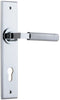 Iver Brunswick Door Lever Handle On Chamfered Backplate - primehardware