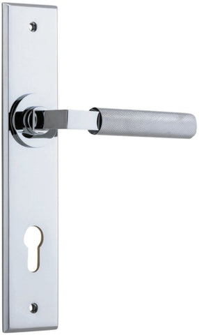 Iver Brunswick Door Lever Handle On Chamfered Backplate - primehardware