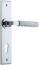 Iver Brunswick Door Lever Handle On Chamfered Backplate - primehardware