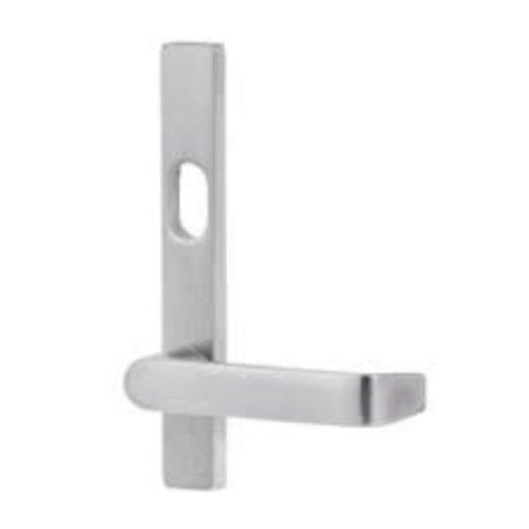 Lockwood 4601 Square End Plate With Cylinder Hole & 41 Lever Right Hand Satin Chrome 4601/41RSC - primehardware