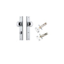 IVER Paddington Door Knob On Rectangular Backplate | Separate Privacy Kit | 9 Finishes - Polished Chrome