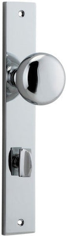 Iver Cambridge Door Knob On Rectangular Backplate - primehardware