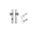 IVER Guildford Door Knob On Rectangular Backplate | Separate Privacy Kit | 9 Finishes - Polished Chrome