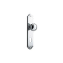 IVER Paddington Door Knob On Shouldered Backplate | Entrance Lever Set Only | 9 Finishes - Polished Chrome