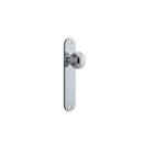 IVER Guildford Door Knob On Oval Backplate | Passage Lever Set Only | 9 Finishes - Polished Chrome
