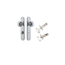 IVER Guildford Door Knob On Oval Backplate | Separate Privacy Kit | 9 Finishes - Polished Chrome