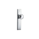 IVER Cambridge Door Knob On Stepped Backplate | Passage Lever Set Only | 9 Finishes - Polished Chrome