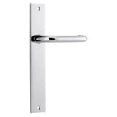 IVER Oslo Lever Door Handle On Rectangular Backplate | Passage Lever Set Only | 9 Finishes - Polished Chrome