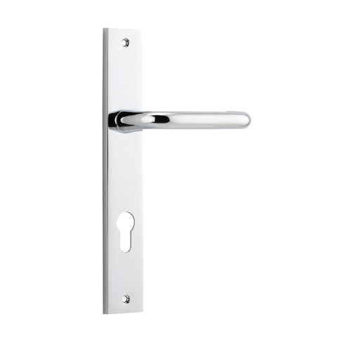 Iver Oslo Lever Door Handle On Rectangular Backplate - primehardware