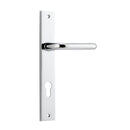 IVER Oslo Lever Door Handle On Rectangular Backplate | Entrance Lever Set Only | 9 Finishes - Polished Chrome
