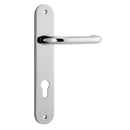 Iver Oslo Lever Door Handle On Oval Backplate - primehardware