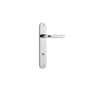 Iver Oslo Lever Door Handle On Oval Backplate - primehardware