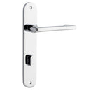 Iver Baltimore Return Door Lever Handle On Oval Backplate - primehardware