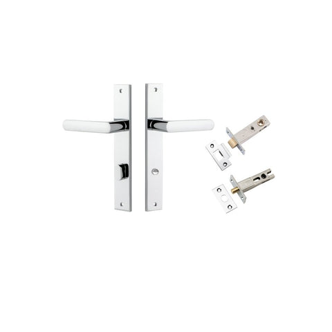 Iver Osaka Door Lever Handle On Rectangular Backplate - primehardware