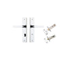 Iver Osaka Door Lever Handle On Chamfered Backplate - primehardware