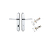 Iver Copenhagen Door Lever Handle On Shouldered Backplate - primehardware
