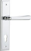 Iver Copenhagen Door Lever Handle On Stepped Backplate - primehardware