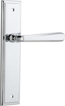 Iver Copenhagen Door Lever Handle On Stepped Backplate - primehardware