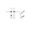 Iver Copenhagen Door Lever Handle On Chamfered Backplate - primehardware