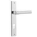 Iver Helsinki Door Lever Handle On Rectangular Backplate - primehardware