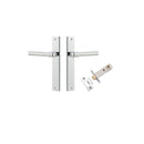 Iver Helsinki Door Lever Handle On Rectangular Backplate - primehardware