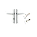 Iver Helsinki Door Lever Handle On Rectangular Backplate - primehardware