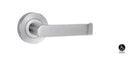 Lockwood 1360 Series 59 Lever on Round Rose External Half Set Satin Chrome 1360/59SC - primehardware