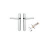 Iver Helsinki Door Lever Handle On Oval Backplate - primehardware