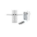 Iver Helsinki Door Lever Handle On Stepped Backplate - primehardware