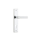 Iver Helsinki Door Lever Handle On Chamfered Backplate - primehardware