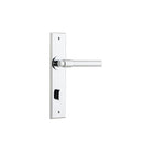 Iver Helsinki Door Lever Handle On Chamfered Backplate - primehardware