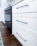 Zanda Mayfair Cabinet Handle Satin Brass & Chrome Polish - primehardware