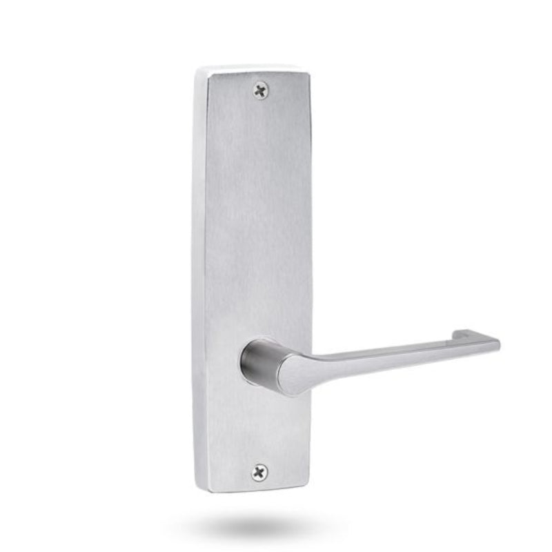 Lockwood 1905 Square End Plate With 145 Lever Satin Chrome 1905/145SC - primehardware