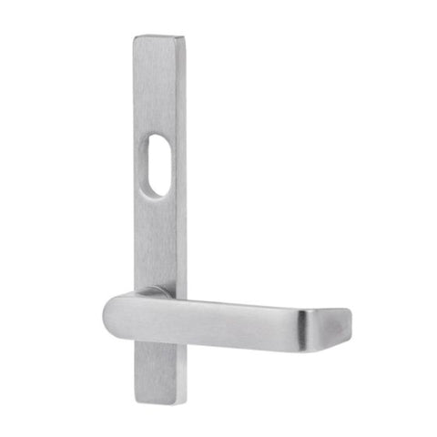 Lockwood 4601 Square End Plate With Cylinder Hole & 59 Lever Satin Chrome 4601/59SC - primehardware