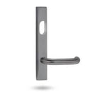 Lockwood 4601 Square End Plate With Cylinder Hole & 70 Lever Chrome Plate 4601/70CP - primehardware