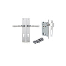 Iver Sarlat Lever Door Handle On Rectangular Backplate - primehardware