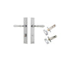 Iver Sarlat Lever Door Handle On Rectangular Backplate - primehardware