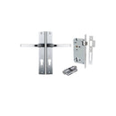 Iver Annecy Door Lever Handle On Rectangular Backplate - primehardware