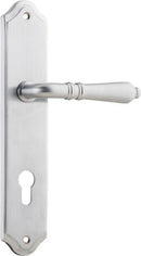 Iver Sarlat Lever Door Handle On Shouldered Backplate - primehardware