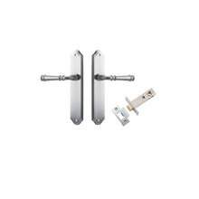 IVER Verona Door Lever Handle On Shouldered Backplate | Passage Kit | 9 Finishes