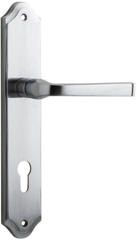 Iver Annecy Door Lever Handle On Shouldered Backplate - primehardware