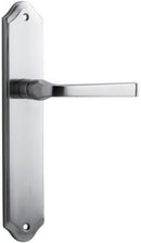 Iver Annecy Door Lever Handle On Shouldered Backplate - primehardware