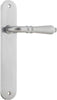 Iver Sarlat Lever Door Handle On Oval Backplate - primehardware