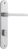 Iver Baltimore Door Lever Handle On Oval Backplate - primehardware