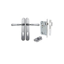 Iver Verona Door Lever Handle On Oval Backplate - primehardware