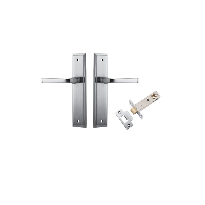 IVER ANNECY DOOR LEVER HANDLE ON STEPPED BACKPLATE - CUSTOMISE TO YOUR NEEDS